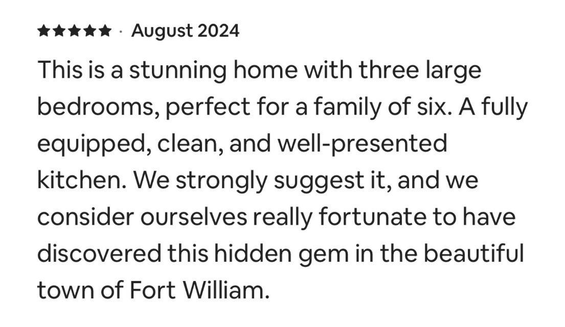 Loch Linnhe View House, Fort William Caol Экстерьер фото